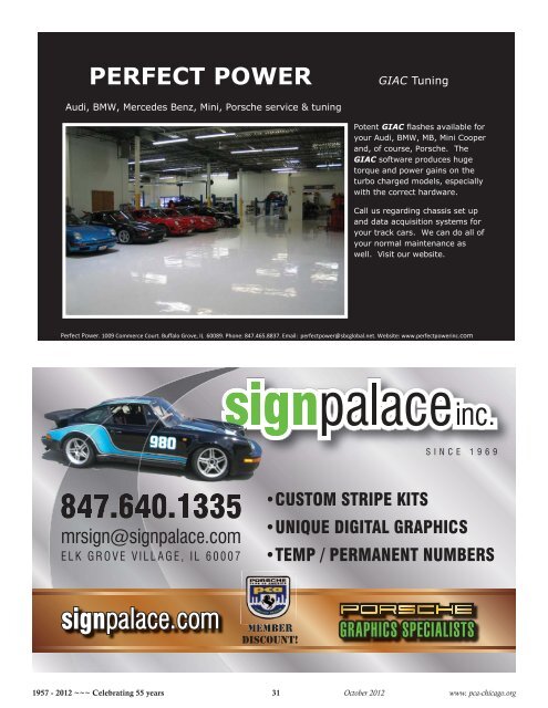 PDF Download - Porsche Club of America - Chicago Region