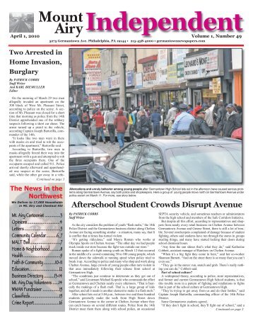 Afterschool Student Crowds Disrupt Avenue - Germantown ...