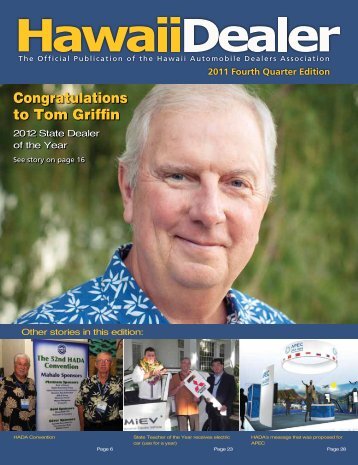 Congratulations to Tom Griffin - Hawaii Automobile Dealers ...