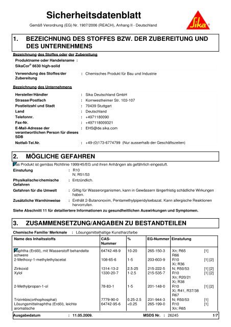 SDB SikaCor 6630 high-solid_DE - Louis Gnatz GmbH