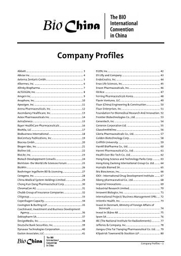 Company Profiles - BIO