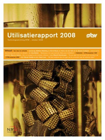 Utilisatierapport 2008 - Technologiestichting STW