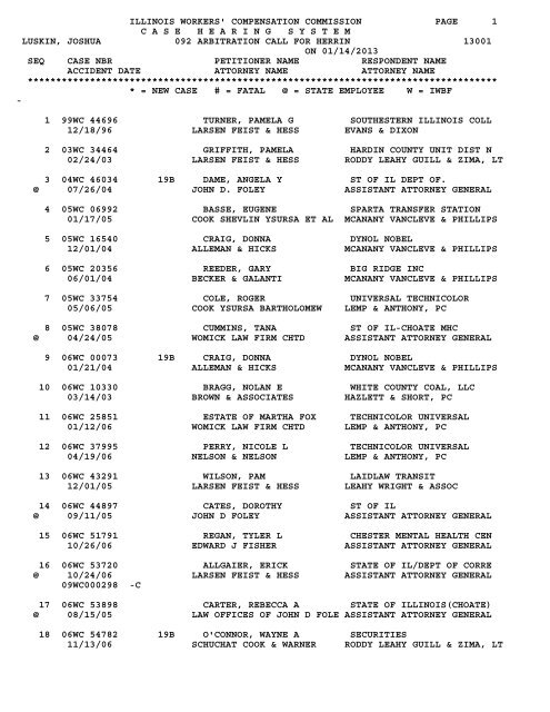 1/14 - IWCC - State of Illinois