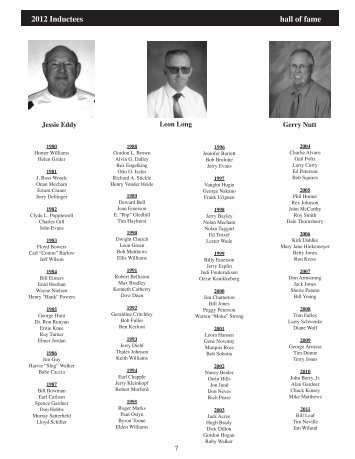 2012 Inductees hall of fame - Idaho High School Activities Association