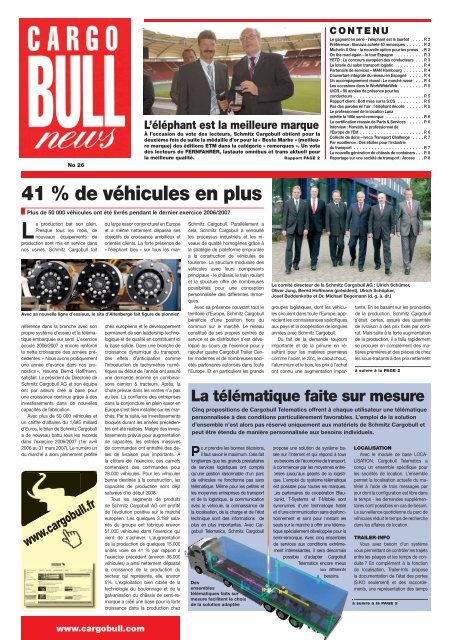 41 % de véhicules en plus - Schmitz Cargobull AG