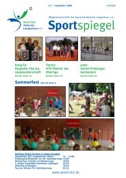 Sportspiegel - SC Alstertal Langenhorn