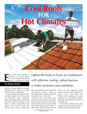 Cool Roofs Hot Climates Cool Roofs Hot Climates - Cool Metal ...