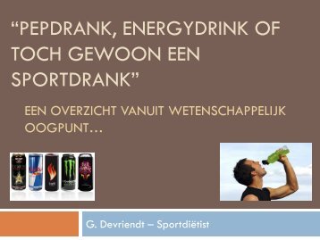 Sportvoeding & volleybal - Drugpunt