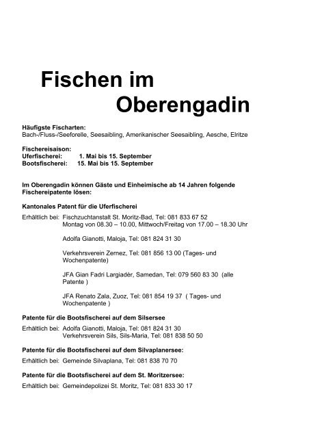 info fischen im oberengadin - by marcus.ch