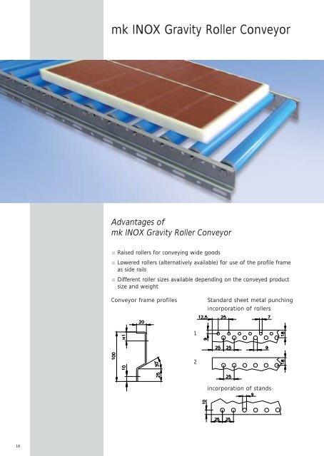 Catalog mk INOX Stainless Steel Conveyors - mk Technology Group