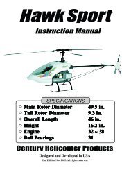 CENTURY Helicopter Products CN0426M Fixed Hex Start Wand for sale online 
