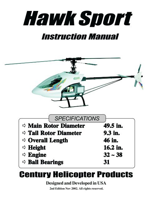 Hawk Sport Construction Manual