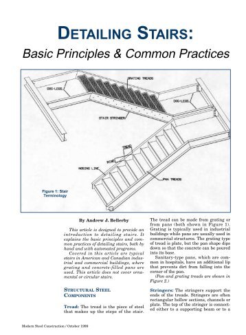 DETAILING STAIRS: - AISC