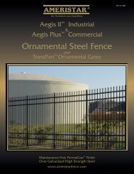 Ornamental Steel Fence - Ameristar Fence Products