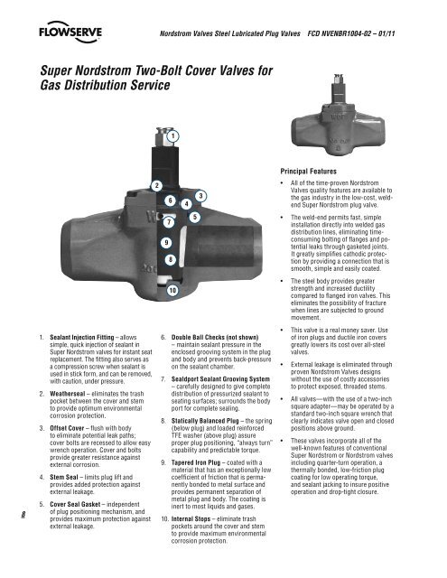 Nordstrom Steel Plug Valves Brochure