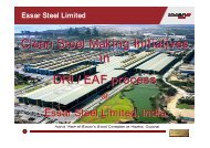 Clean Steel Making Initiatives in DRI / EAF process - Asia-Pacific ...