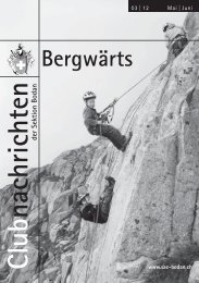 Bergwärts 03 - SAC Sektion Bodan