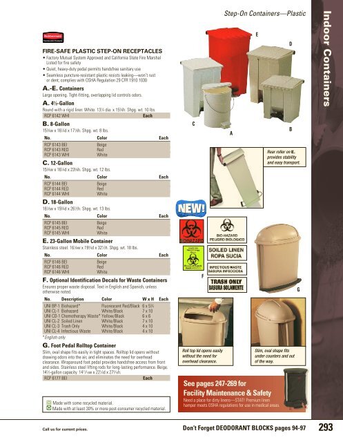 Waste Receptacles - Harter Supply