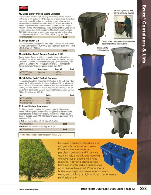 Waste Receptacles - Harter Supply
