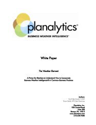 White Paper White Paper - Planalytics