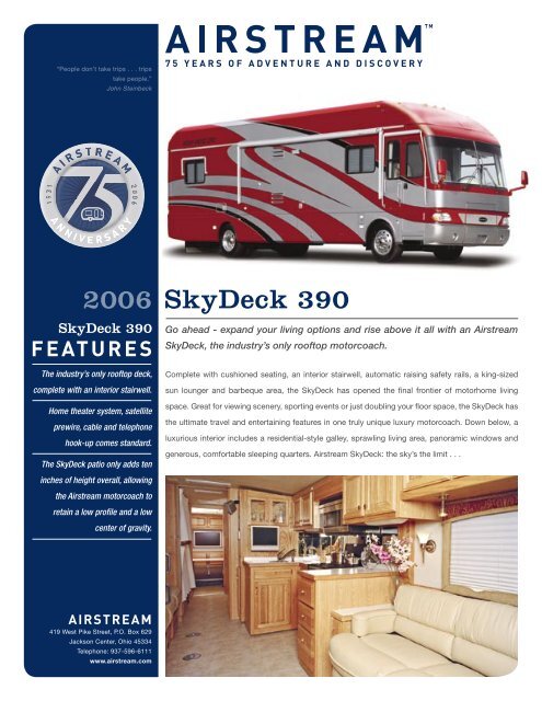 2006 Skydeck Brochure Rvguidebook