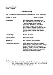 Kundmachung - Gemeinde Pfunds