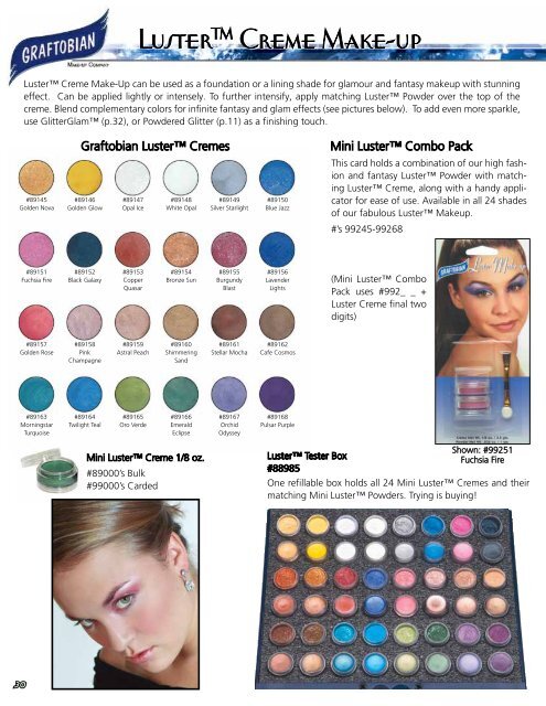 2011-2012 Make-up Catalog 2011-2012 Make-up Catalog