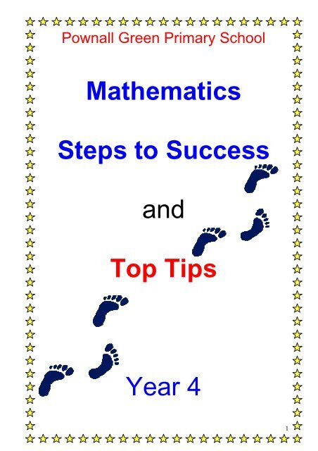Steps to Success and Top Tips - Pownall Green Primary School