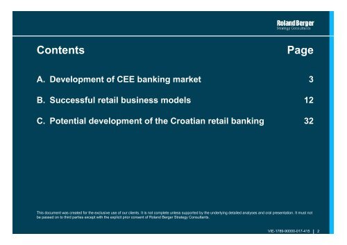 Growth strategies in retail banking Study - Roland Berger