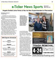 e-Ticker News Sports Section B - e-Ticker News of Claremont, NH
