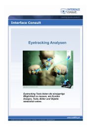 Bereichsanalyse (Area-Of-Interest-Analyse) - Interface Consult