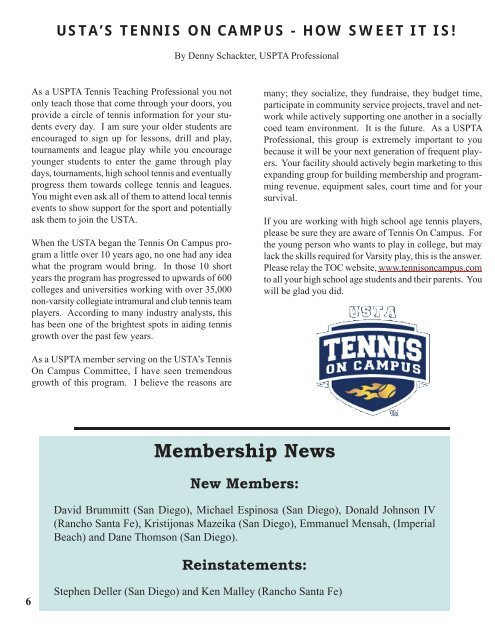 Fall 2012 on-line.indd - USPTA divisions - United States ...