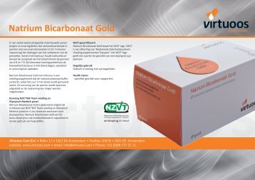 Natrium Bicarbonaat Gold van Virtuoos