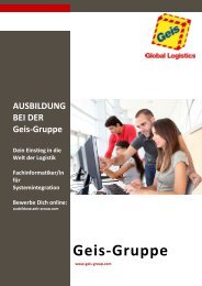 Infobroschüre - Geis Group