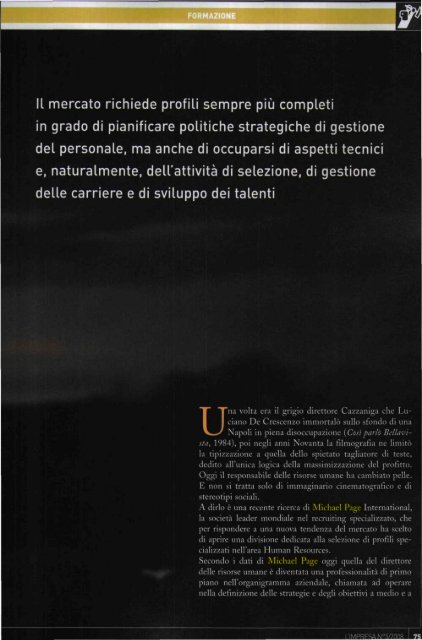 UN MANAGER A TUTTO TONDO - Michael Page International