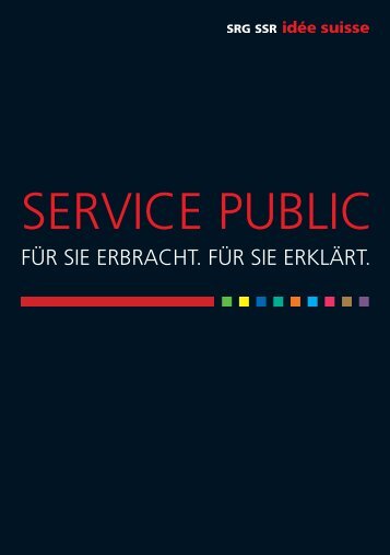SERVICE PUBLIC - SRG SSR