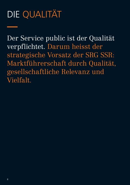 SERVICE PUBLIC - SRG SSR