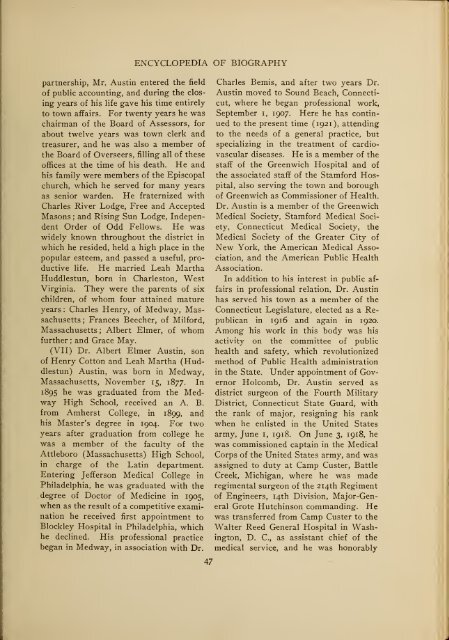 Encyclopedia of Connecticut biography, genealogical-memorial ...