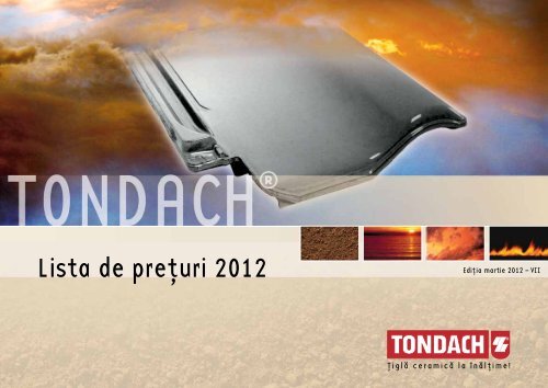 Lista de pre,turi 2012 - ghid de proiectare tondach