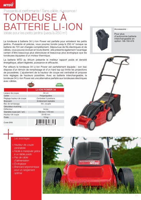 Catalogue 2012 - MTD France