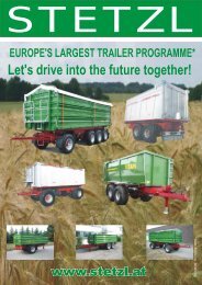 Let's drive into the future together! 3-sided dumper - Stetzl