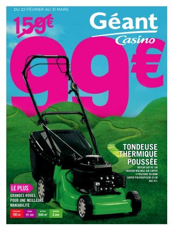 TONDEUSE THERMIQUE POUSSÉE
