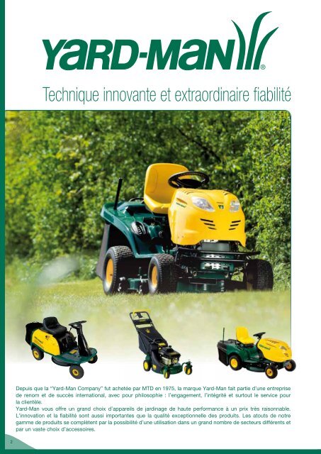 Catalogue YARD-MAN 2011 - MTD France