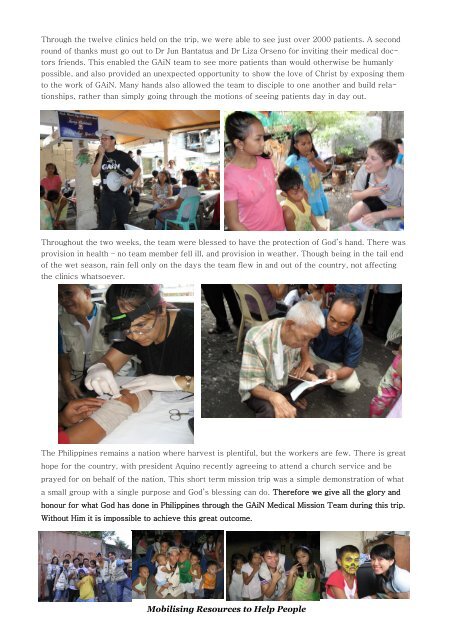 PHILIPPINES MEDICAL MISSION - Global Aid Network Australia