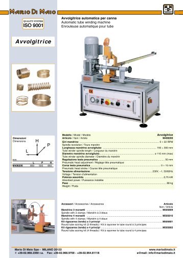 Avvolgitrice - Mario Di Maio Spa