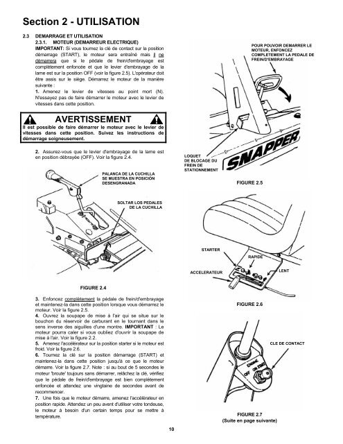 EUROPEEN TONDEUSE AUTOPORTEE A MOTEUR ... - Tam AG