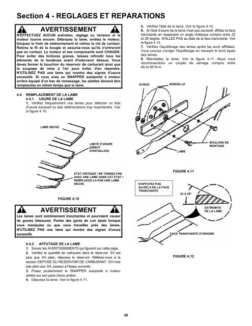 EUROPEEN TONDEUSE AUTOPORTEE A MOTEUR ... - Tam AG