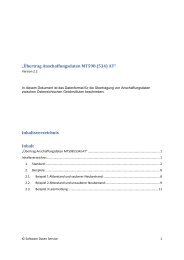 Übertragung Anschaffungsdaten MT598 AT V2.2 - Software Daten ...