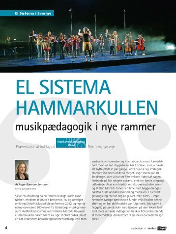 EL SISTEMA HAMMARKULLEN - musikpædagogik i nye rammer