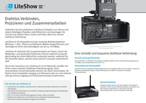 InFocus LiteShow III Datasheet (German)